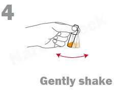 Gently shake