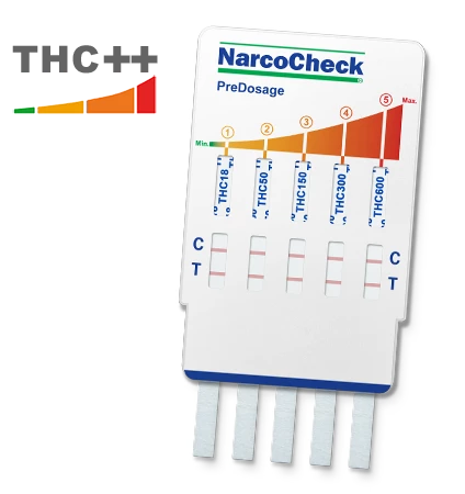 PreDosage Cannabis (THC) test - 5 levels